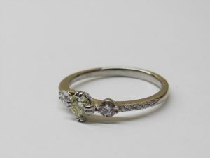 エンゲージリング　婚約指輪　 エタニティ　限定　イエローダイヤモンド　イエローダイヤ