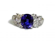 ブルーサファイア　3ｃｔ　プラチナ　リング