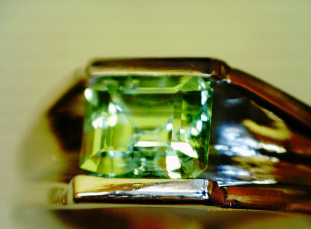 ミントガーネット　１CT　１カラット　ミント　ガーネット　福岡　指輪　リング　プラチナ　メンズ　マニッシュ