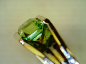 ミントガーネット　１CT　１カラット　ミント　ガーネット　福岡　指輪　リング　プラチナ　メンズ　マニッシュ