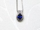 サファイア 9月の誕生石 ネックレス プチネック 宝石 ブルーサファイア 福岡 シンプル