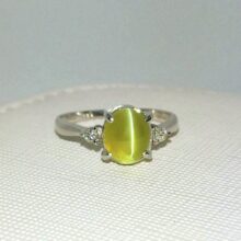 クリソベリルキャッツアイ　キャッツアイ　リング　プラチナ　福岡　指輪　２月の誕生石