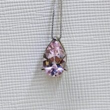 モルガナイト　４月の誕生石　ネックレス　誕生石　ペアシェイプ　福岡　１カラット